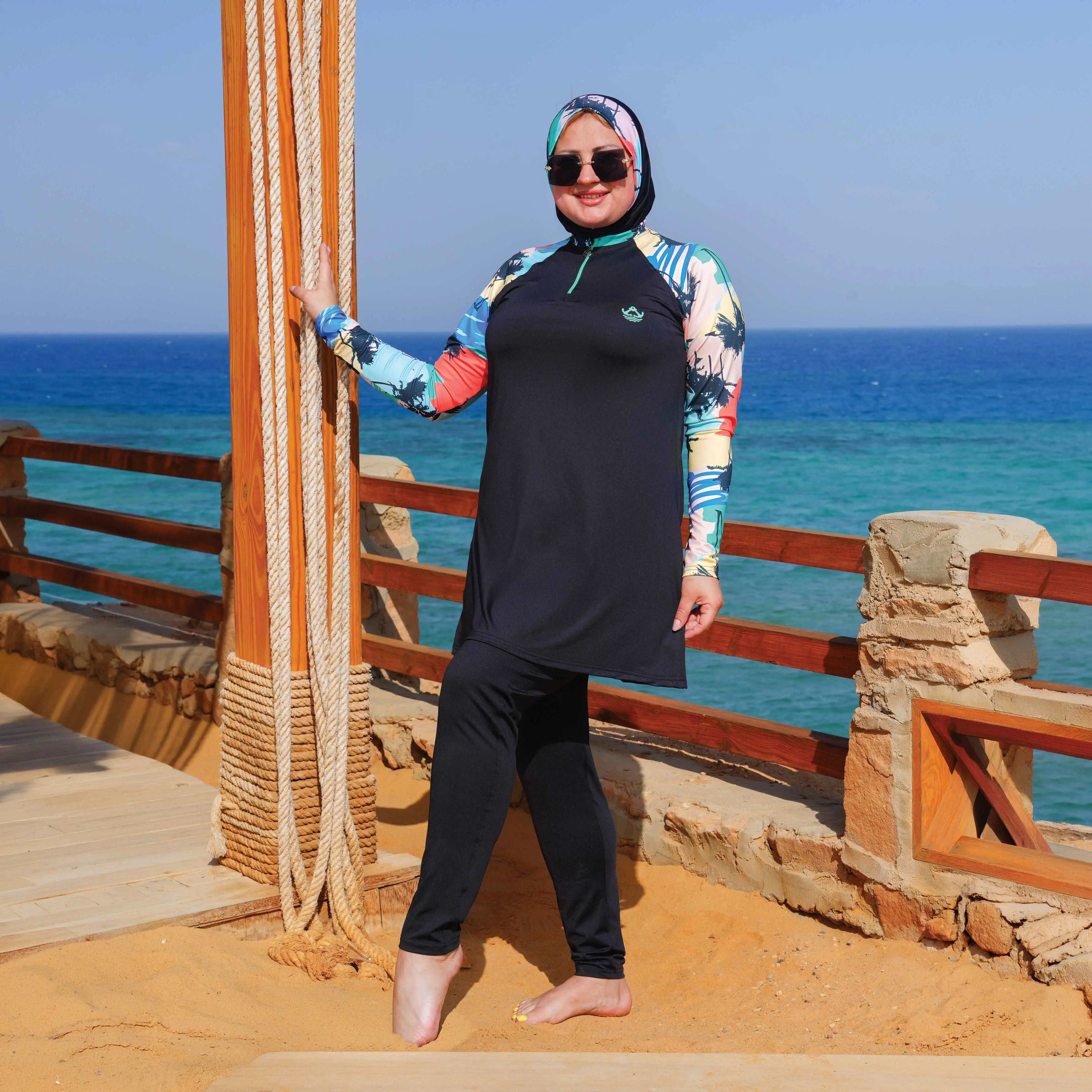 مايوه بوركيني حريمي بيج سايز BS.15