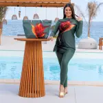 مايوه بوركيني ليكرا حريمي 3 قطع موديل WL19